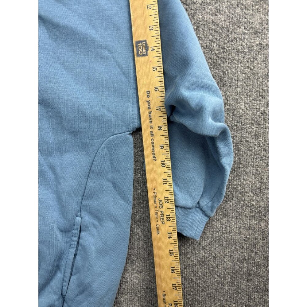 Nike Hoodie Womens Medium Cropped Fleece Pullover Swoosh Logo Sweatshirt - Picture 5 of 8